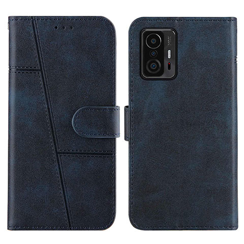 Coque Portefeuille Livre Cuir Etui Clapet Y01X pour Xiaomi Mi 11T 5G Bleu