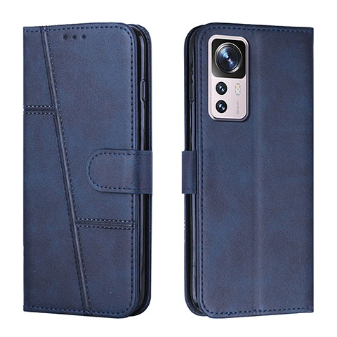 Coque Portefeuille Livre Cuir Etui Clapet Y01X pour Xiaomi Mi 12T Pro 5G Bleu