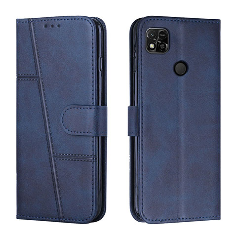 Coque Portefeuille Livre Cuir Etui Clapet Y01X pour Xiaomi POCO C3 Bleu