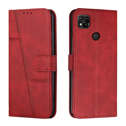 Coque Portefeuille Livre Cuir Etui Clapet Y01X pour Xiaomi POCO C3 Rouge