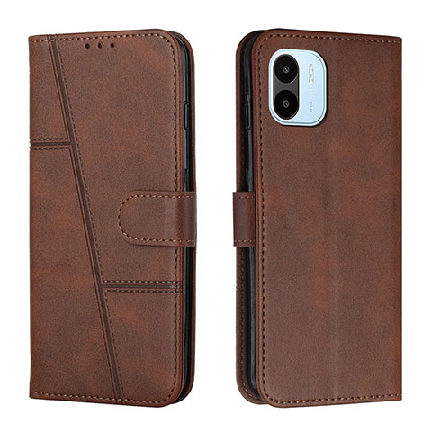 Coque Portefeuille Livre Cuir Etui Clapet Y01X pour Xiaomi Poco C50 Marron