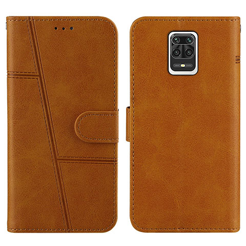 Coque Portefeuille Livre Cuir Etui Clapet Y01X pour Xiaomi Poco M2 Pro Brun Clair