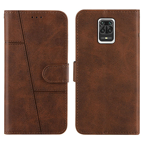 Coque Portefeuille Livre Cuir Etui Clapet Y01X pour Xiaomi Poco M2 Pro Marron