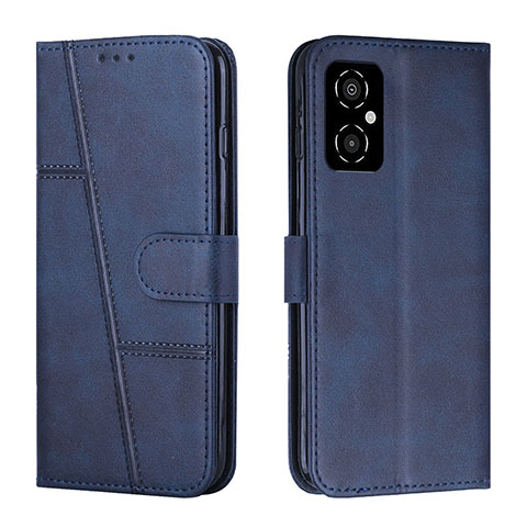 Coque Portefeuille Livre Cuir Etui Clapet Y01X pour Xiaomi Poco M4 5G Bleu