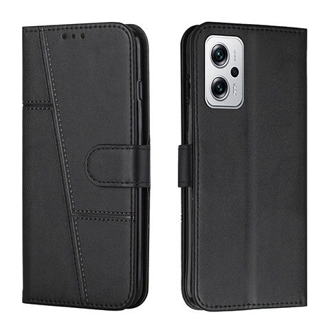 Coque Portefeuille Livre Cuir Etui Clapet Y01X pour Xiaomi Poco X4 GT 5G Noir