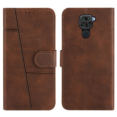 Coque Portefeuille Livre Cuir Etui Clapet Y01X pour Xiaomi Redmi 10X 4G Marron