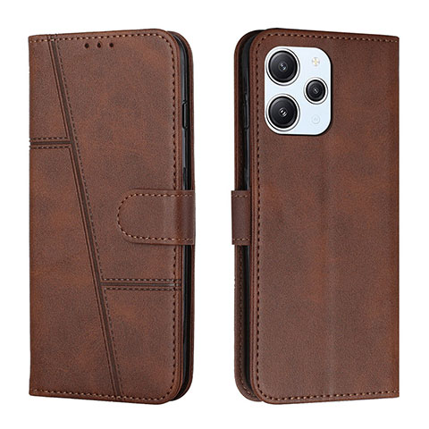 Coque Portefeuille Livre Cuir Etui Clapet Y01X pour Xiaomi Redmi 12 4G Marron