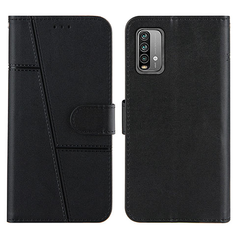 Coque Portefeuille Livre Cuir Etui Clapet Y01X pour Xiaomi Redmi 9 Power Noir