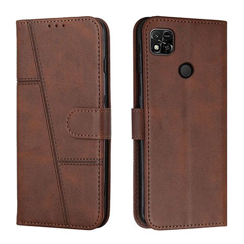 Coque Portefeuille Livre Cuir Etui Clapet Y01X pour Xiaomi Redmi 9C Marron