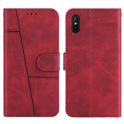 Coque Portefeuille Livre Cuir Etui Clapet Y01X pour Xiaomi Redmi 9i Rouge