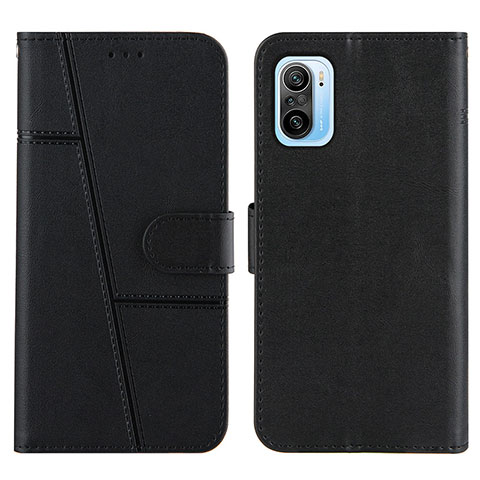 Coque Portefeuille Livre Cuir Etui Clapet Y01X pour Xiaomi Redmi K40 5G Noir