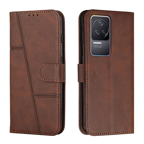 Coque Portefeuille Livre Cuir Etui Clapet Y01X pour Xiaomi Redmi K50 Pro 5G Marron