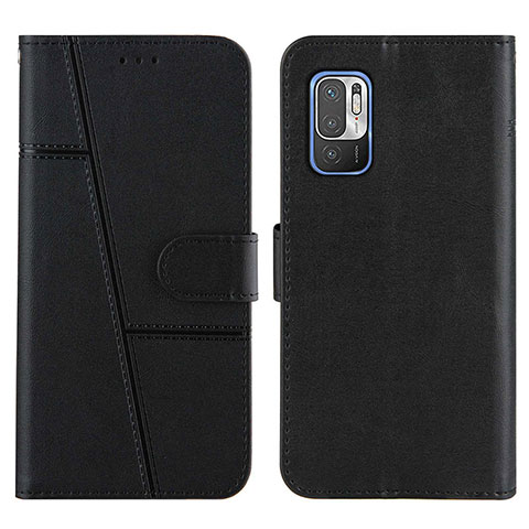 Coque Portefeuille Livre Cuir Etui Clapet Y01X pour Xiaomi Redmi Note 10T 5G Noir