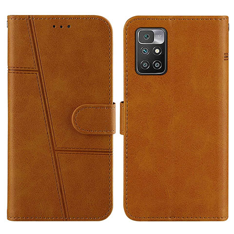 Coque Portefeuille Livre Cuir Etui Clapet Y01X pour Xiaomi Redmi Note 11 4G (2021) Brun Clair