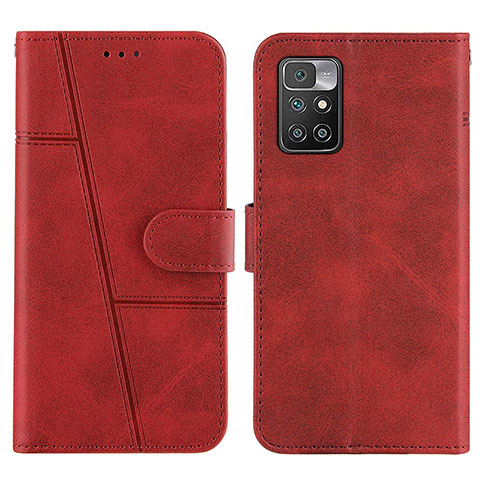 Coque Portefeuille Livre Cuir Etui Clapet Y01X pour Xiaomi Redmi Note 11 4G (2021) Rouge