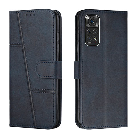 Coque Portefeuille Livre Cuir Etui Clapet Y01X pour Xiaomi Redmi Note 11 4G (2022) Bleu