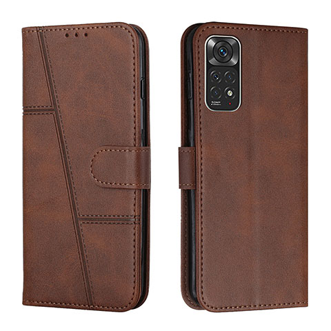 Coque Portefeuille Livre Cuir Etui Clapet Y01X pour Xiaomi Redmi Note 11 4G (2022) Marron