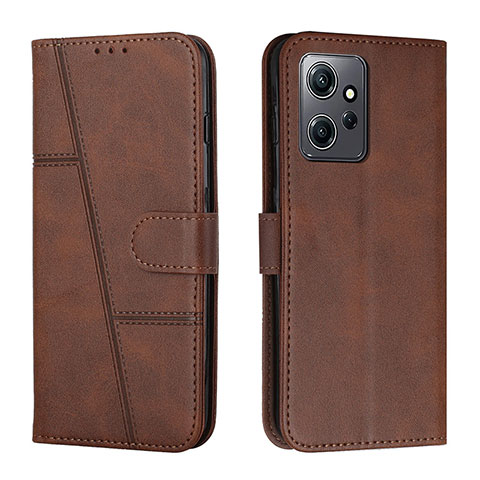 Coque Portefeuille Livre Cuir Etui Clapet Y01X pour Xiaomi Redmi Note 12 4G Marron