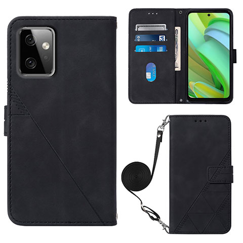 Coque Portefeuille Livre Cuir Etui Clapet Y02B pour Motorola Moto G Power 5G (2023) Noir