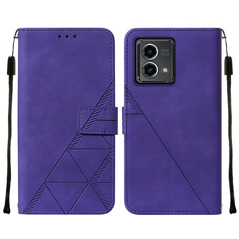 Coque Portefeuille Livre Cuir Etui Clapet Y02B pour Motorola Moto G Stylus (2023) 4G Violet