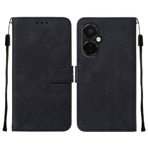 Coque Portefeuille Livre Cuir Etui Clapet Y02B pour OnePlus Nord CE 3 5G Noir