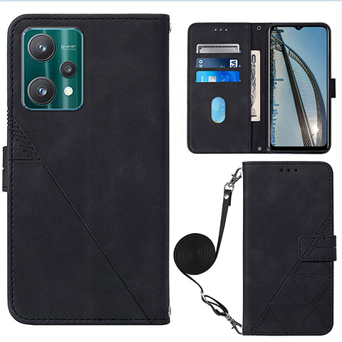 Coque Portefeuille Livre Cuir Etui Clapet Y02B pour Realme Q5 5G Noir