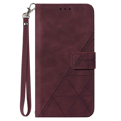 Coque Portefeuille Livre Cuir Etui Clapet Y02B pour Samsung Galaxy M53 5G Vin Rouge