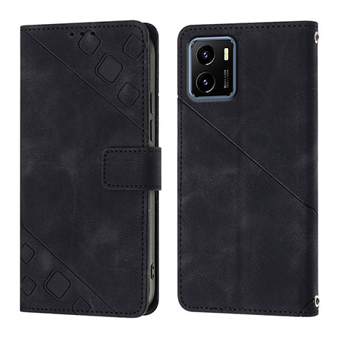 Coque Portefeuille Livre Cuir Etui Clapet Y02B pour Vivo Y01A Noir