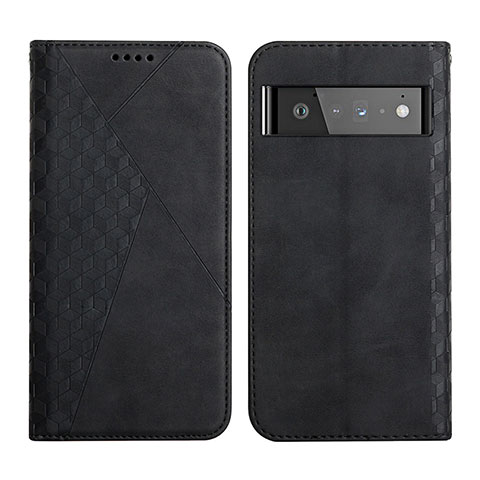 Coque Portefeuille Livre Cuir Etui Clapet Y02X pour Google Pixel 6 Pro 5G Noir