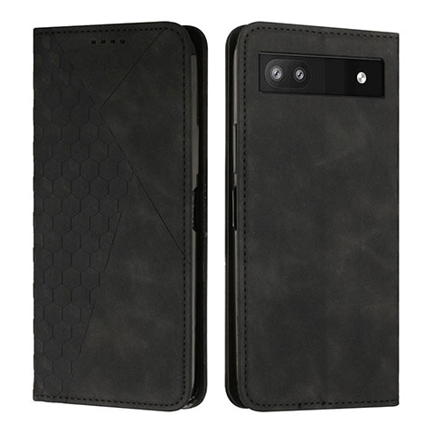 Coque Portefeuille Livre Cuir Etui Clapet Y02X pour Google Pixel 6a 5G Noir