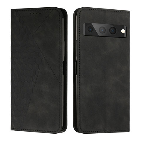 Coque Portefeuille Livre Cuir Etui Clapet Y02X pour Google Pixel 7 Pro 5G Noir