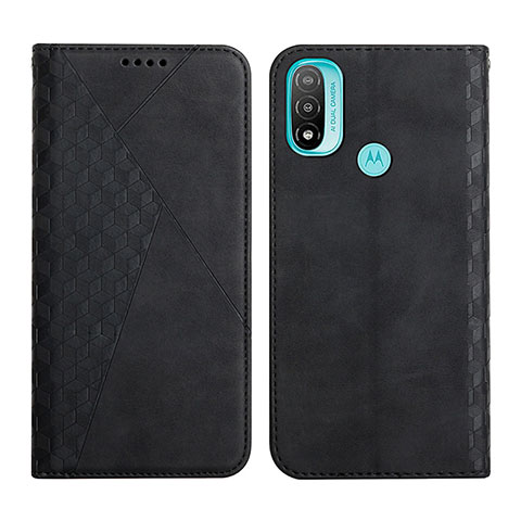 Coque Portefeuille Livre Cuir Etui Clapet Y02X pour Motorola Moto E20 Noir