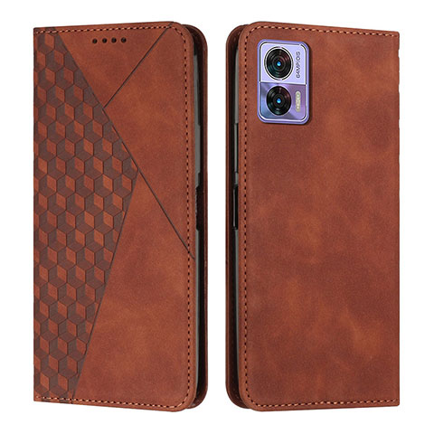 Coque Portefeuille Livre Cuir Etui Clapet Y02X pour Motorola Moto Edge 30 Lite 5G Marron