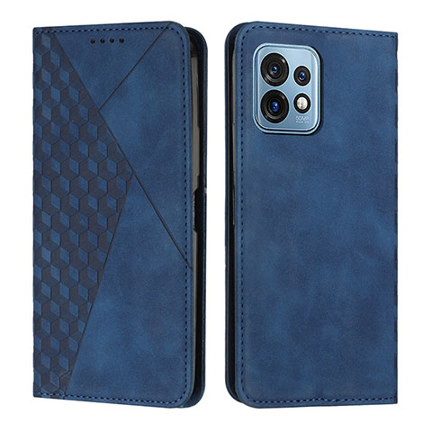 Coque Portefeuille Livre Cuir Etui Clapet Y02X pour Motorola Moto Edge 40 Pro 5G Bleu