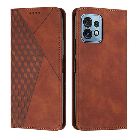 Coque Portefeuille Livre Cuir Etui Clapet Y02X pour Motorola Moto Edge Plus (2023) 5G Marron