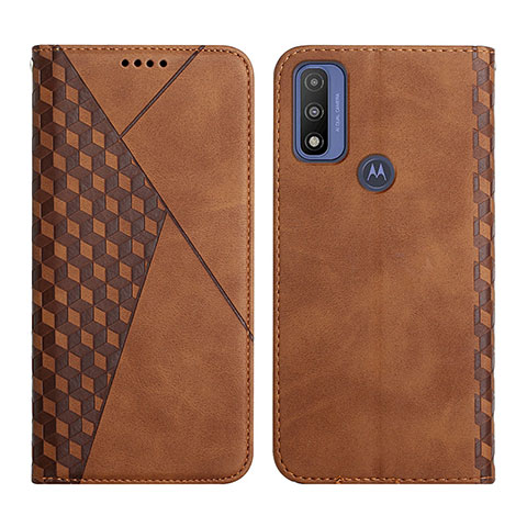 Coque Portefeuille Livre Cuir Etui Clapet Y02X pour Motorola Moto G Pure Marron