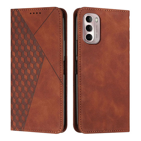 Coque Portefeuille Livre Cuir Etui Clapet Y02X pour Motorola Moto G Stylus (2022) 5G Marron