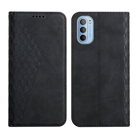 Coque Portefeuille Livre Cuir Etui Clapet Y02X pour Motorola Moto G51 5G Noir