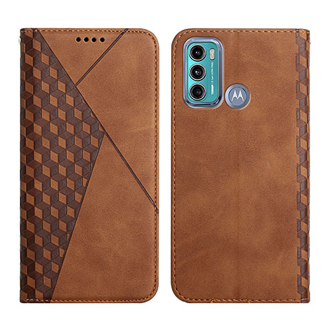 Coque Portefeuille Livre Cuir Etui Clapet Y02X pour Motorola Moto G60 Marron