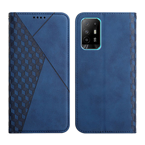 Coque Portefeuille Livre Cuir Etui Clapet Y02X pour Oppo A95 5G Bleu