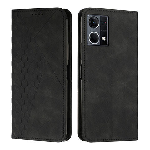 Coque Portefeuille Livre Cuir Etui Clapet Y02X pour Oppo Reno8 4G Noir