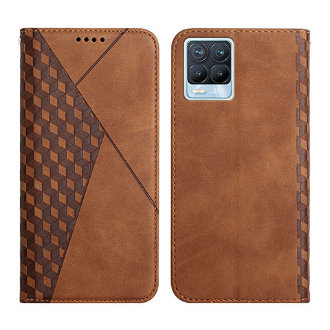 Coque Portefeuille Livre Cuir Etui Clapet Y02X pour Realme 8 4G Marron