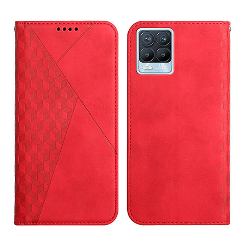 Coque Portefeuille Livre Cuir Etui Clapet Y02X pour Realme 8 4G Rouge