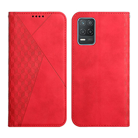 Coque Portefeuille Livre Cuir Etui Clapet Y02X pour Realme 8 5G Rouge