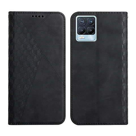 Coque Portefeuille Livre Cuir Etui Clapet Y02X pour Realme 8 Pro Noir