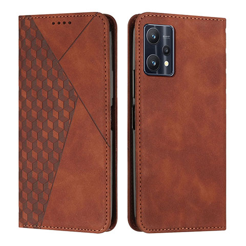 Coque Portefeuille Livre Cuir Etui Clapet Y02X pour Realme 9 5G Marron