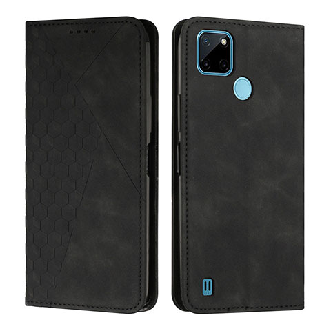 Coque Portefeuille Livre Cuir Etui Clapet Y02X pour Realme C21Y Noir