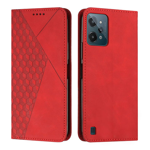 Coque Portefeuille Livre Cuir Etui Clapet Y02X pour Realme C31 Rouge