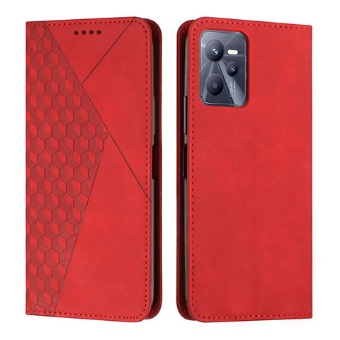 Coque Portefeuille Livre Cuir Etui Clapet Y02X pour Realme C35 Rouge