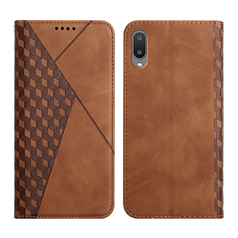 Coque Portefeuille Livre Cuir Etui Clapet Y02X pour Samsung Galaxy A02 Marron